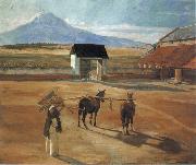 Diego Rivera Threshing Floor oil painting reproduction